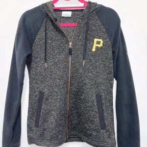 MLB Pittsburgh Pirates Columbia Sportswear Sweatshirt Zip-UP Hooded Jacket Small